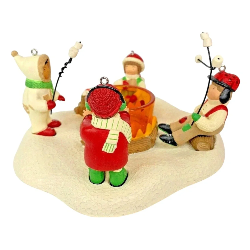 Hallmark WAITING FOR SANTA! Keepsake Ornament 2003‎ Tea Light Holder 6 Piece Set